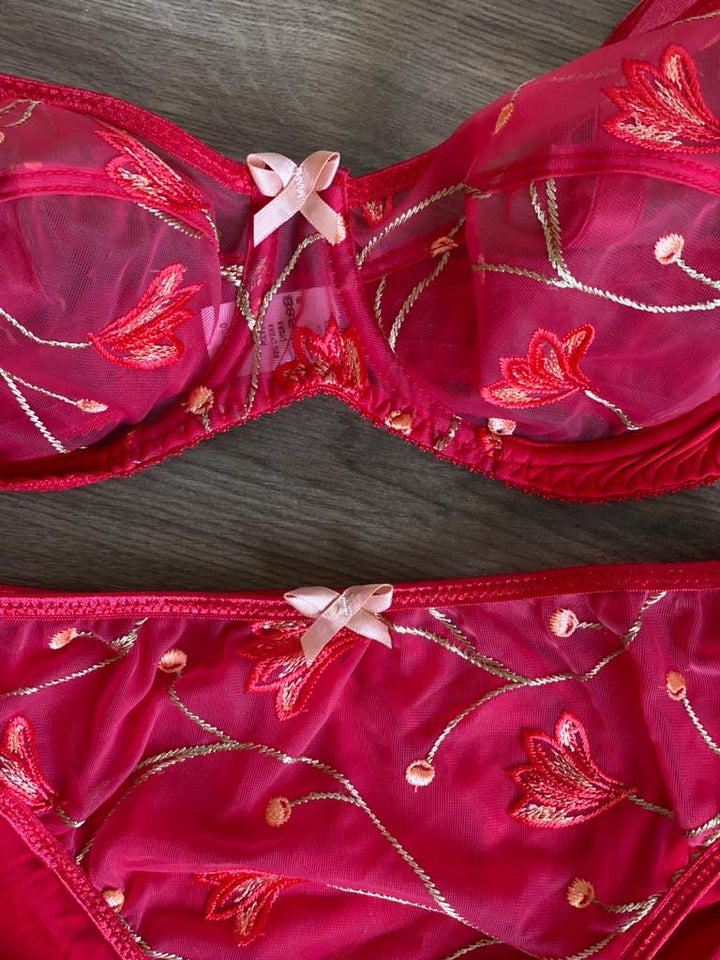 Ensemble dentelle non rembourré avec armature