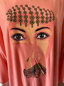 Gandoura Marocaine Rose mauve