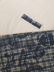 Pyjamas hommes demi manches bleu flamant