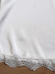 Nuisette satin de soie et dentelle 0021