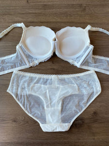 Ensemble rembourré double push up couleur crème