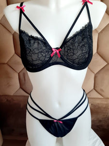 Ensemble non rembourré dentelle sexy