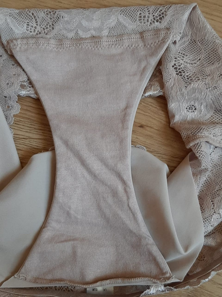 Lot de 2 Cullot invisible taille haute dentelle