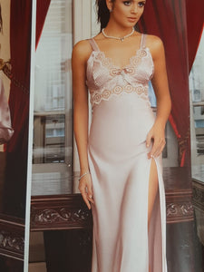 Chemise de nuit satin de soie et dentelle 6 pièces 003
