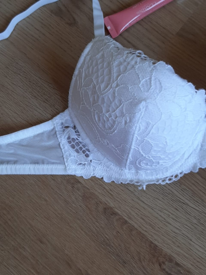 Soutien gorge rembourré dentelle blanc