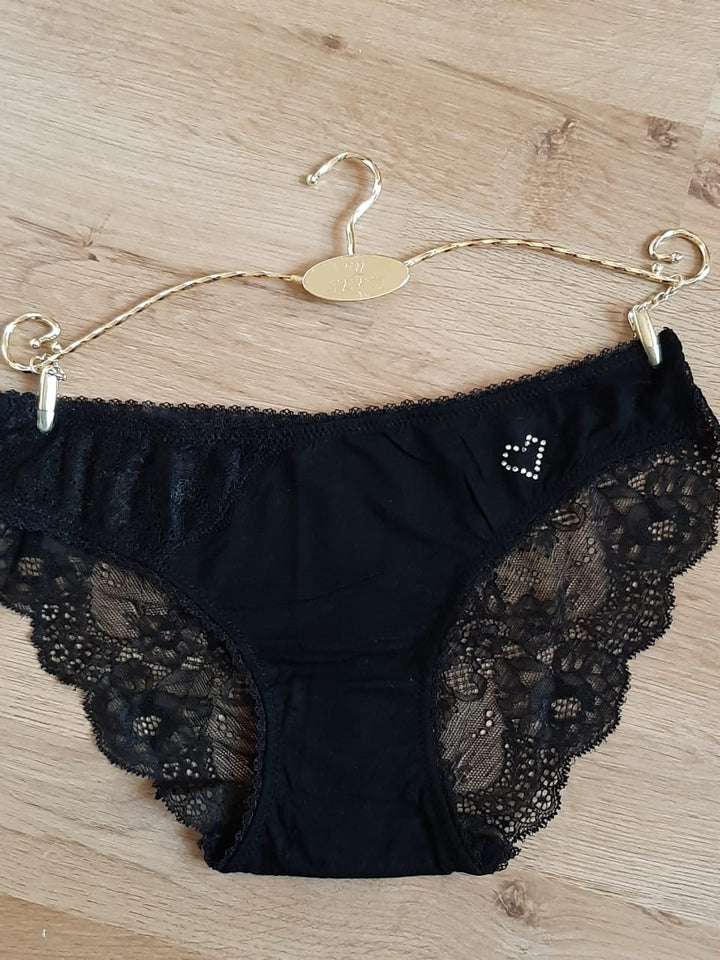 Lots de 3 slips en modale et dentelle