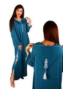 Djellaba coton sérigraphie flocage