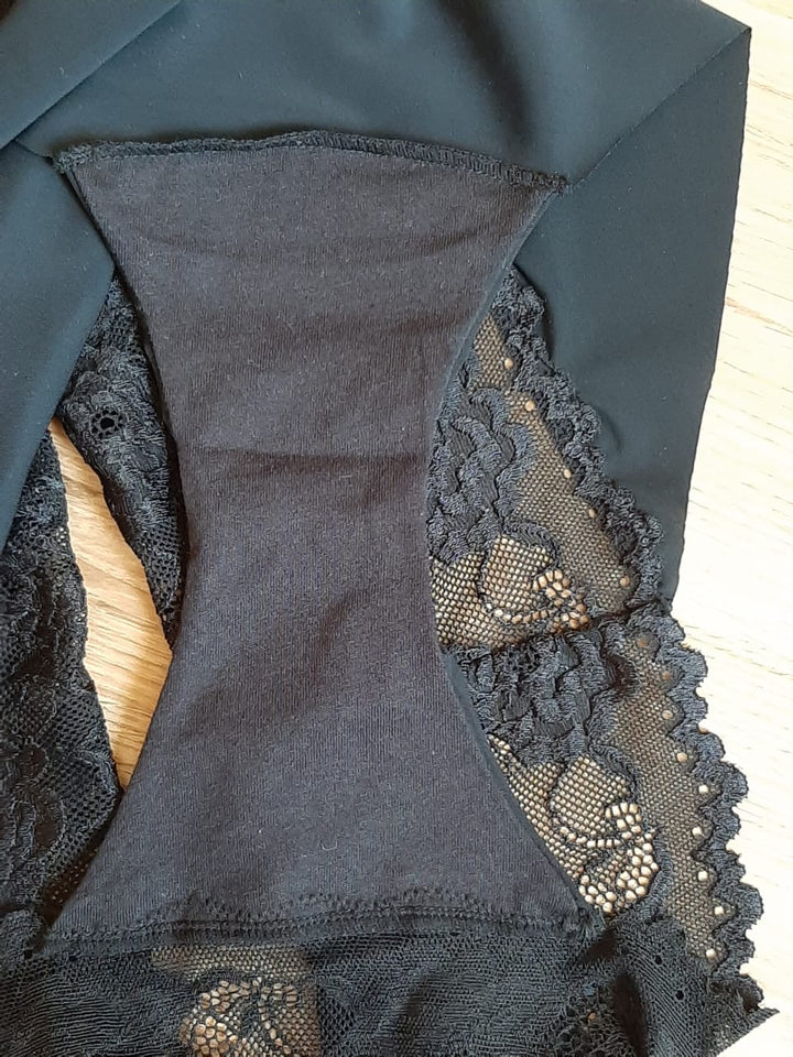 Lot de 2 Cullot invisible taille haute dentelle