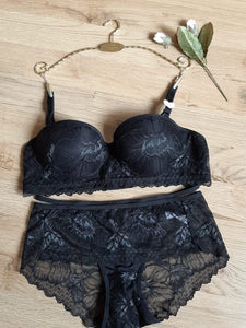 Ensemble rembourré dentelle push up