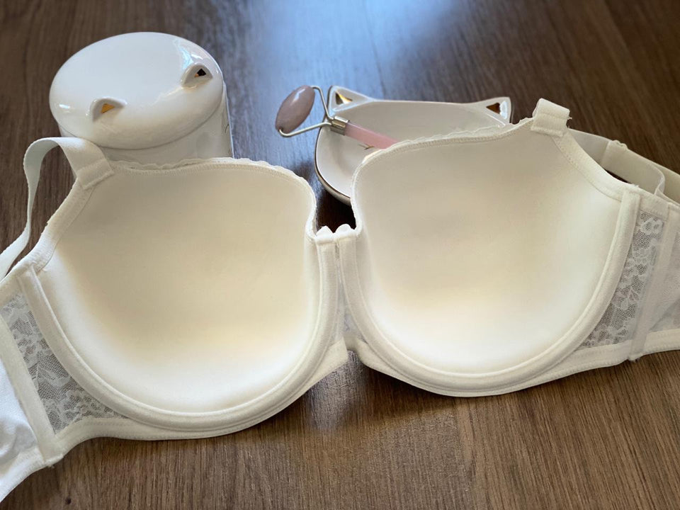 Soutien gorge rembourré dentelle couleur crème 1903