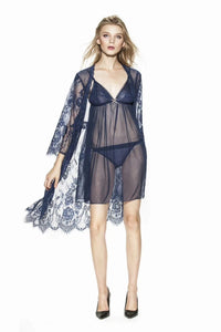 Chemise de nuit dentelle 3 pièces