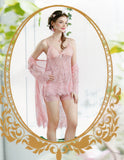 CHEMISE DE NUIT DENTELLE 3 PIECES